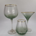 custom spraying colored gin glass cup set